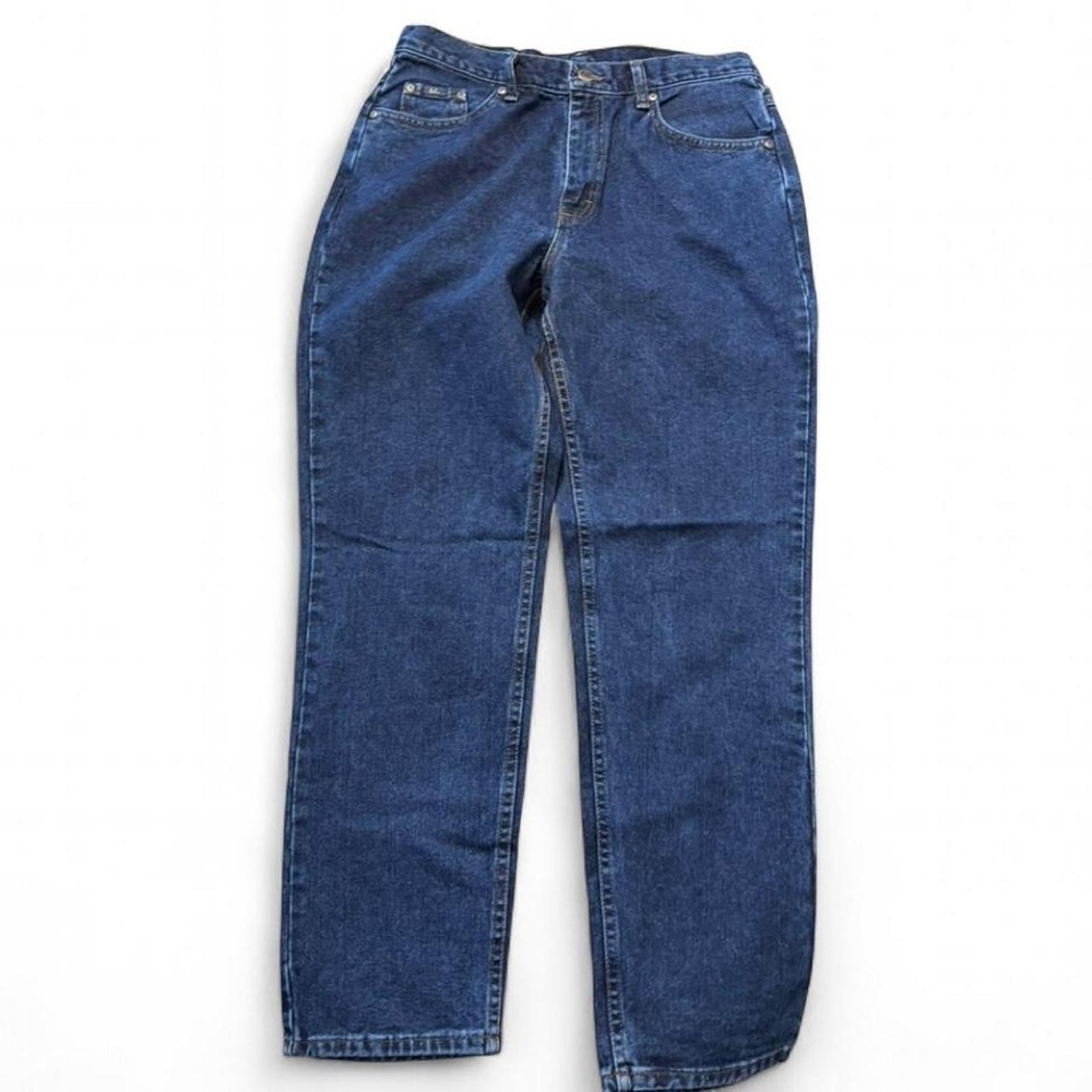 Vintage Y2K Lee Blu Easy Fit Dark Wash Straight Leg Jeans, Women's Size 14M